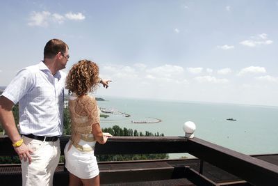 Vista panoramica dall'Hotel Marina - hotel a 3 stelle direttamente sulla riva del Lago Balaton