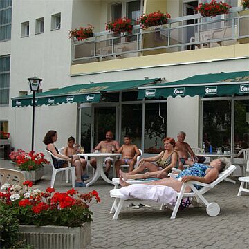 Terazza dell'albergo Nagyerdo - Debrecen, Ungheria